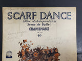 Vtg 1920s Roaring 20's Scarf Dance Sheet Music Scene De Ballet No 383 Chaminade