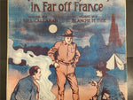Antique 1918 WW1 Sheet Music They Are Tenting Tonight in Far Off France