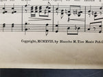 Antique 1918 WW1 Sheet Music They Are Tenting Tonight in Far Off France