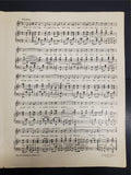Antique 1918 WW1 Sheet Music They Are Tenting Tonight in Far Off France