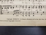 Antique Vintage 1917 WW1 Sheet Music Liberty Bell Patriotic USA Ballad Intact