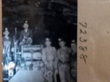 Vintage Mining Glass Slide Five Employees In Mine & Uniform & Equipment #72388