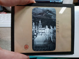 Vintage Mining Glass Slide Five Employees In Mine & Uniform & Equipment #72388