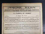 Antique 1917 WW1 Sheet Music Till The Clouds Roll By Oh Boy! Collectible Music