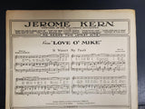 Antique 1917 WW1 Sheet Music Till The Clouds Roll By Oh Boy! Collectible Music