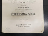 Antique 1917 WW1 Sheet Music On The Road To Home Sweet Home War Time Songs Rare