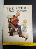 VTG 1931 Aug The Etude Sheet Music Journal Magazine Accordion Cover Collectible