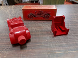 Vtg Glass Avon Auto Train toy Collectibles Lot Steam Engine Bell Race Car Packar