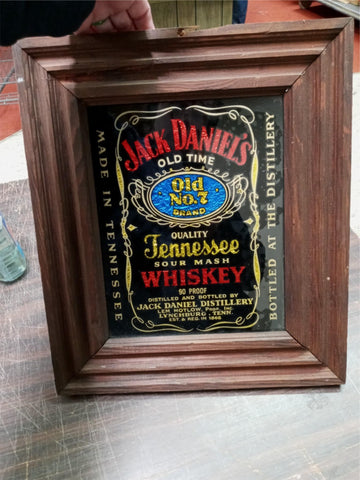 Vintage Jack Daniels Old Time Tennessee Whiskey Sour Mash  Red Gold Blue Foil #7