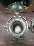 Vintage Swiss Aarau Pewter Tankard W Rams Head & Vintage German Pewter Pitcher
