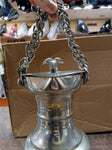 Vintage Swiss Aarau Pewter Tankard W Rams Head & Vintage German Pewter Pitcher
