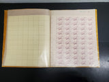 Vtg Stamp Collection 590 Stamps Total-11 Sheets Lincoln B. Franklin A. Mellon VF