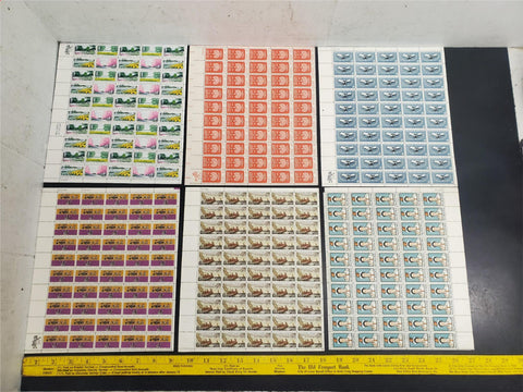Vtg Stamp Collection 10 Sheets 500 Stamps-Magna Carta Nursing UN Fine Arts More