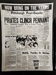 1960 Pittsburgh Post Gazette Pirates 1971 Were The Champs/World Series Ashtrays