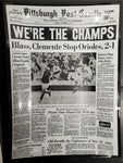 1960 Pittsburgh Post Gazette Pirates 1971 Were The Champs/World Series Ashtrays