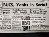 1960 Pittsburgh Post Gazette Pirates 1971 Were The Champs/World Series Ashtrays