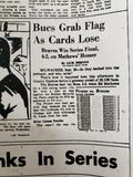 1960 Pittsburgh Post Gazette Pirates 1971 Were The Champs/World Series Ashtrays