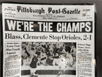1960 Pittsburgh Post Gazette Pirates 1971 Were The Champs/World Series Ashtrays