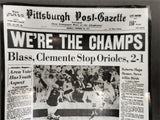 1960 Pittsburgh Post Gazette Pirates 1971 Were The Champs/World Series Ashtrays