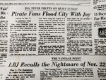 1960 Pittsburgh Post Gazette Pirates 1971 Were The Champs/World Series Ashtrays
