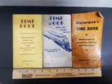 VTG 1941-1963 Railroad Train Time Books Brotherhood Railroads Engineers Collect