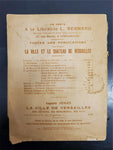 VTG Early 1900's A Day At Versailles Illustrated Guide of Palace & Museum France