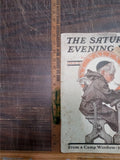 VTG February 16, 1918 The Saturday Evening Post "From A Camp Window" Magazine