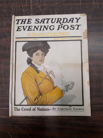 VTG February 17, 1906 The Saturday Evening Post The Creed Of Nations Magazine