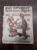 Vtg May 1918 Saturday Evening Post All American Weekly Illus WW1 Magazine Ads