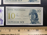 Vtg Lot 6 Paper Currency Money Notes Bosnia & Hercegovina Indonesia Nicaragua