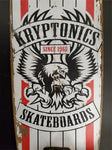 Wooden Kryptonics Skateboard Since 1965 Eagle Graphic Tony Hawk Huck Jam Trucks