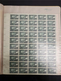 Vtg Postage 690 USPS Stamps 13 Sheets Lincoln Taft Overland Mail Miscellaneous