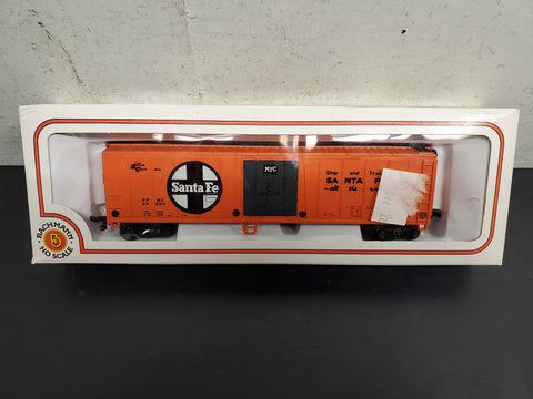 Vtg Bachmann HO Scale 51' Steel Reefer Santa Fe Box Freight Car NIB #70900 Train