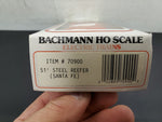Vtg Bachmann HO Scale 51' Steel Reefer Santa Fe Box Freight Car NIB #70900 Train