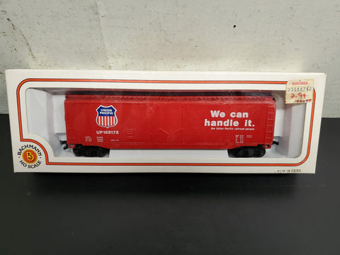 Vtg Bachmann HO Scale Union Pacific 51' Plug Door Box Freight Car NIB 76036 Loco