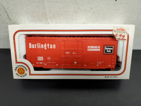 Vtg Bachmann HO Scale Burlington 41' Hi-Cube Box Smooth Sides Freight Car NIB