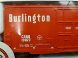 Vtg Bachmann HO Scale Burlington 41' Hi-Cube Box Smooth Sides Freight Car NIB