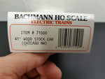 Vtg Bachmann HO Scale 41' Wood Stock Freight Car Chicago NW NIB Locomotive Train