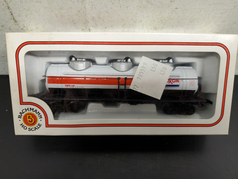 Vtg Bachmann HO Scale EXXON 42' 3-Dome Tank Car Train #70100 Car Model Train NIB