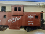 Vtg AHM HO Scale Frisco Extended Vision Caboose SL-SF 1274 Train Set Model NIB