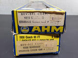Vtg AHM HO Scale 2 PA 1930 Rivorossi Standard Coach Passenger Train Cars In Box