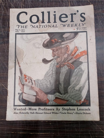 VTG May 6, 1922 Collier's The National Weekly Volume 69 NO. 18 Magazine Antique