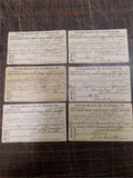 Vintage Lot 6 Death Petrolia Branch Penn Grand Council Catholic Mutual Postcards