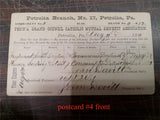 Vintage Lot 6 Death Petrolia Branch Penn Grand Council Catholic Mutual Postcards