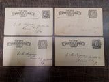 Vintage Lot 4 Death Penna Grand Council Catholic Mutual Benefit Postcards 1882