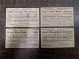 Vintage Lot 4 Death Penna Grand Council Catholic Mutual Benefit Postcards 1882