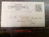 Vintage Lot 4 Death Penna Grand Council Catholic Mutual Benefit Postcards 1882
