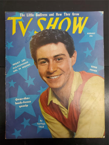VTG August 1953 TV Show Magazine Little Godfreys Eddie Fisher Sketch Comedy