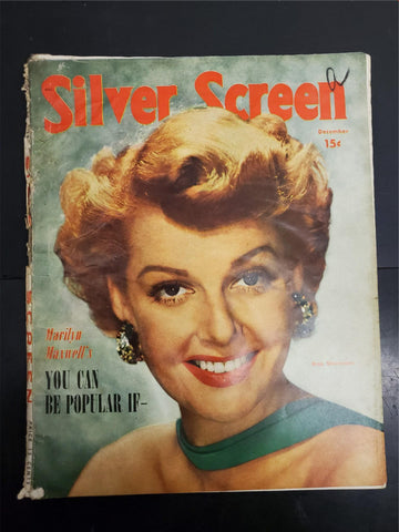 VTG 1949 Silver Screen Magazine Ann Sheridan Cover Collectible Marilyn Maxwell