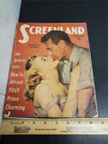 VTG September 1949 Screenland Magazine Gary Cooper & Patricia Neal Collectible